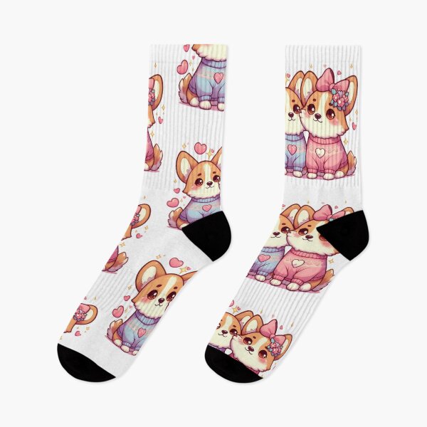Item preview, Corgi Love: Adorable Couple designed and sold by Good Vibes .