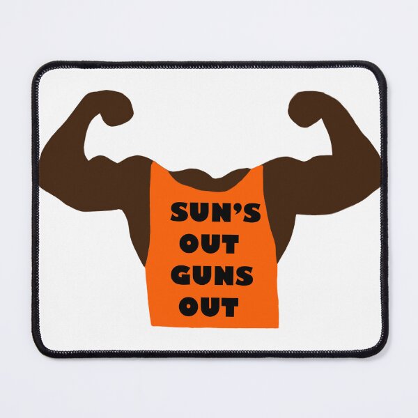 Artikelvorschau, Sonne ist draußen, Waffen sind draußen, Orange entworfen und verkauft von oodledodoodles.