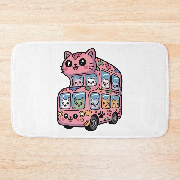 Item preview, Bubblegum Retro Cat Bus designed and sold by SignumShop.