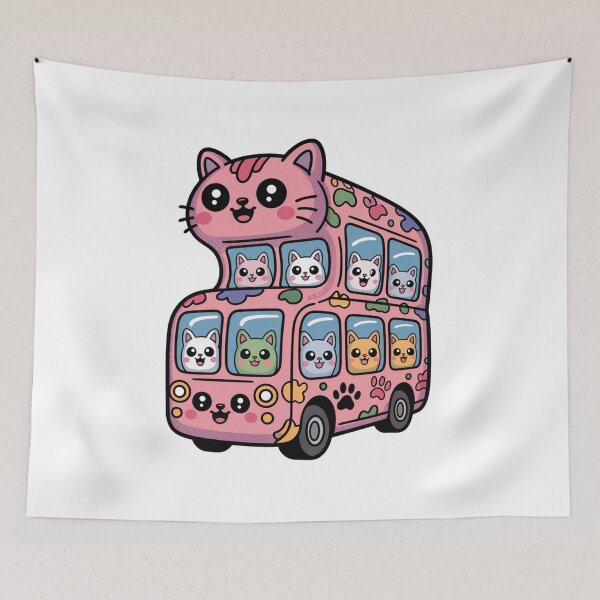 Item preview, Bubblegum Retro Cat Bus designed and sold by SignumShop.