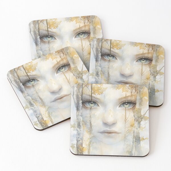 Item preview, Ethereal Face Blends Into Autumnal Forest Scene designed and sold by Artessie.