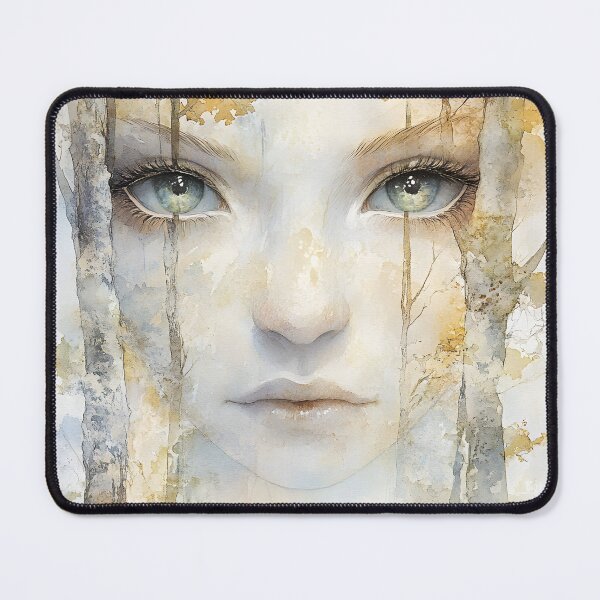 Item preview, Ethereal Face Blends Into Autumnal Forest Scene designed and sold by Artessie.