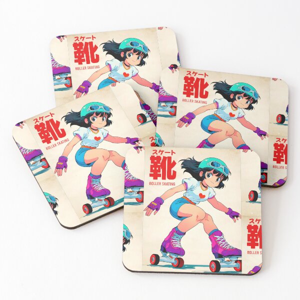Item preview, Kawaii Roller skate Anime Design designed and sold by Kiranimeverse.