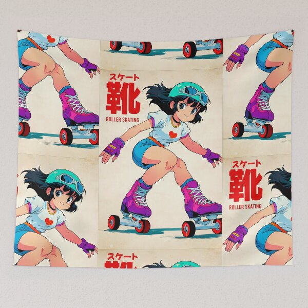 Item preview, Kawaii Roller skate Anime Design designed and sold by Kiranimeverse.