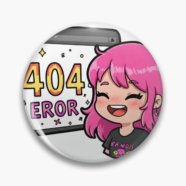 Item preview, Glitch Girl: Embrace the 404 Charm designed and sold by ZenOfAIarts.
