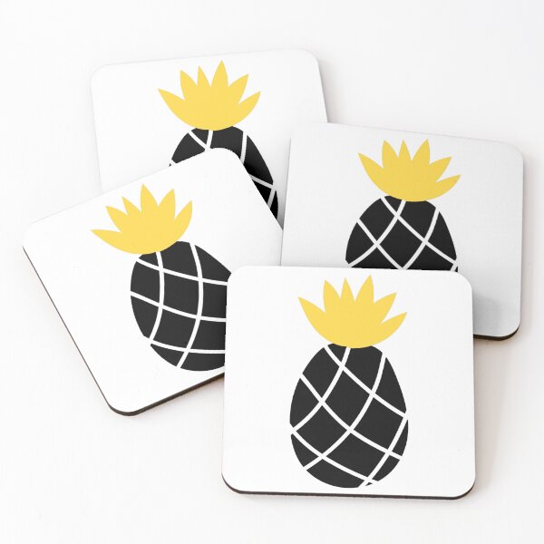 Item preview, Yellow and Black Pineapple designed and sold by AmbientArtCo.