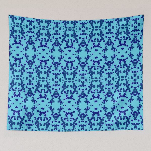 Item preview, Blue mosaic pattern designed and sold by IreneRuya.