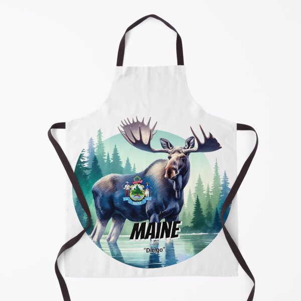 Item preview, Maine — Majesty of the Forest Moose | State Animal Watercolor Art designed and sold by MTeesGA.