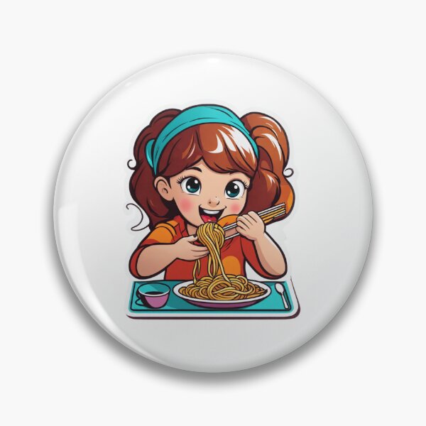 Item preview, Girl Eating Spaghetti designed and sold by ThatBBStore.