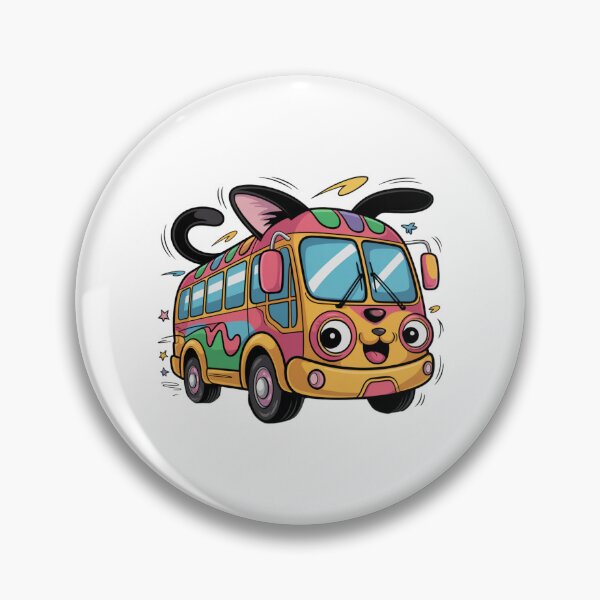 Item preview, Funky Cartoon Cat Bus designed and sold by SignumShop.