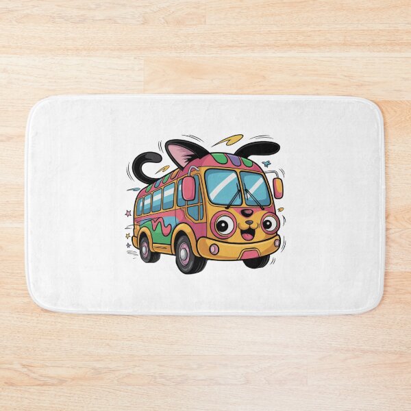 Item preview, Funky Cartoon Cat Bus designed and sold by SignumShop.