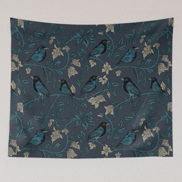 Item preview, Cuervo floral medieval designed and sold by Doo-Dii.
