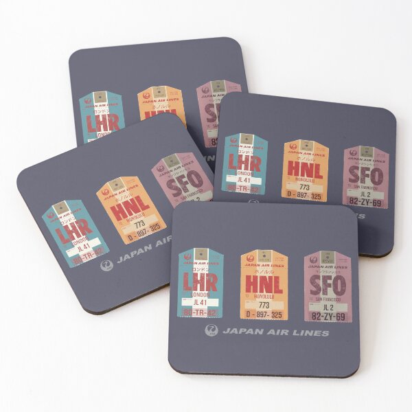 Item preview, Jal tags vintage designed and sold by LostTravelersLab.