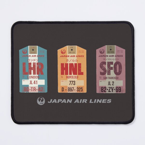 Item preview, Jal tags vintage designed and sold by LostTravelersLab.