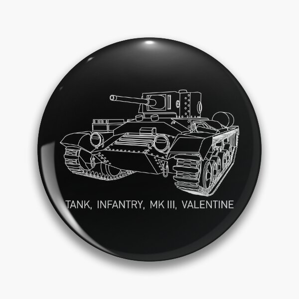 Item preview, Valentine Tank WW2 Infantry Tanks Blueprint Diagram Memorabilia designed and sold by MilitaryMart.