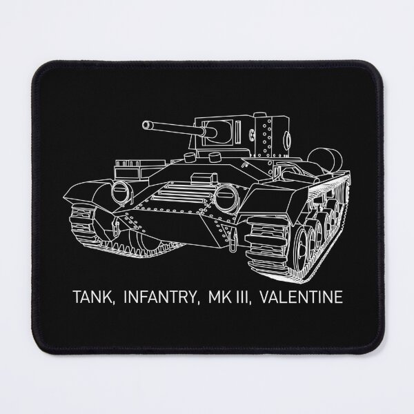 Item preview, Valentine Tank WW2 Infantry Tanks Blueprint Diagram Memorabilia designed and sold by MilitaryMart.