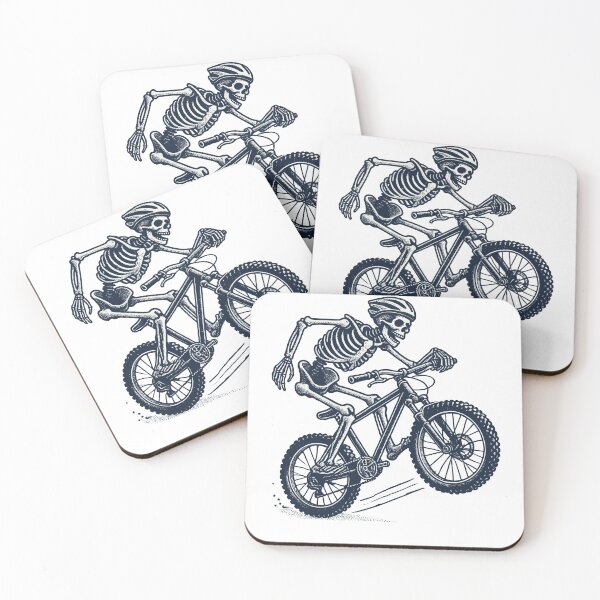 Item preview, Mountainbike Retro Bicycle Skeleton Style designed and sold by LuminOrb.