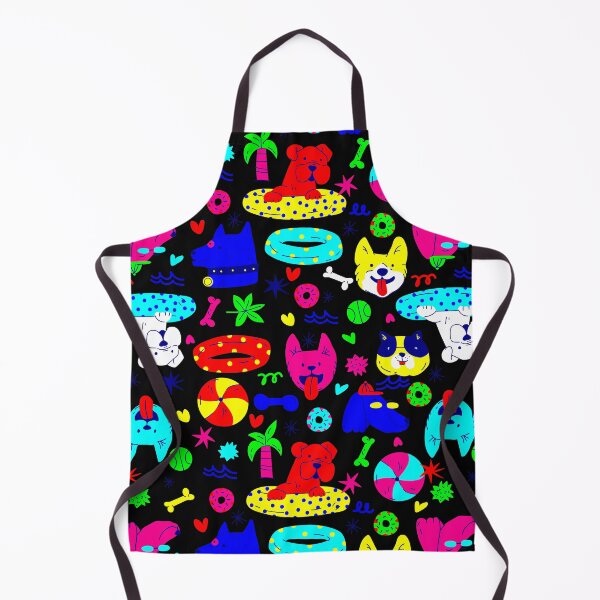 Item preview, cute puppy dog pool party summer funny black designed and sold by Gossip Rag.