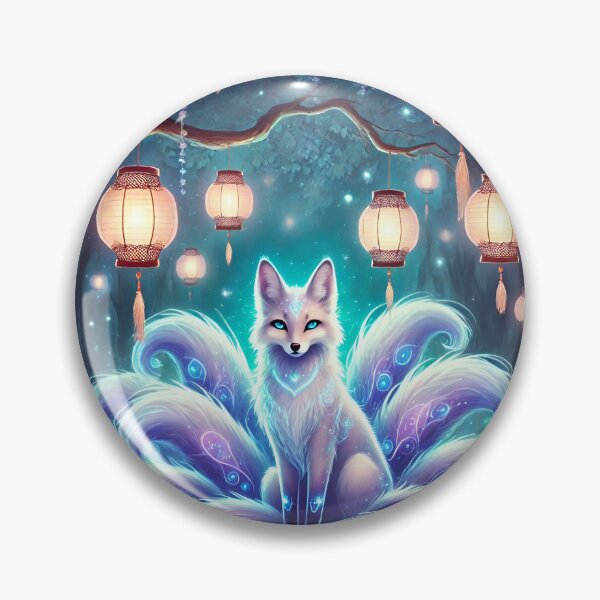 Item preview,  A glowing fox with multiple tails phone case design designed and sold by Creativeeworld777.