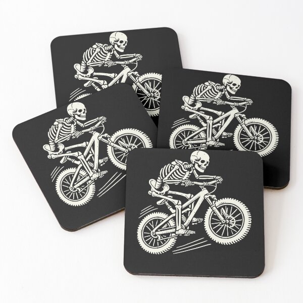 Item preview, Skeleton On Bicycle Mountain Bike Adventure designed and sold by LuminOrb.