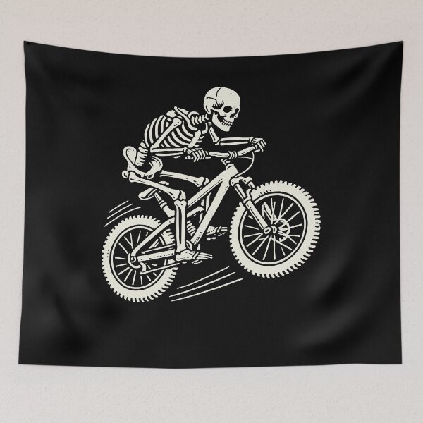 Item preview, Skeleton On Bicycle Mountain Bike Adventure designed and sold by LuminOrb.