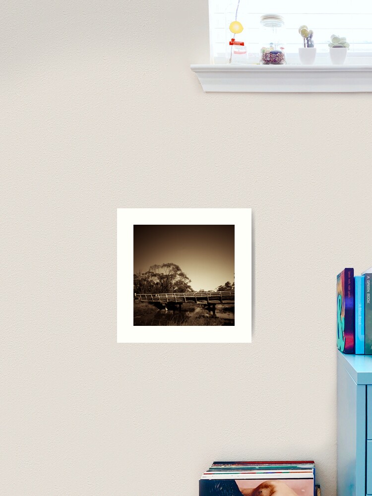Thumbnail 2 of 3, Art Print, Old wooden bridge designed and sold by mistered.