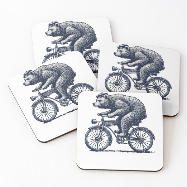 Item preview, Bear On A Bike For Bicycle Lovers designed and sold by LuminOrb.