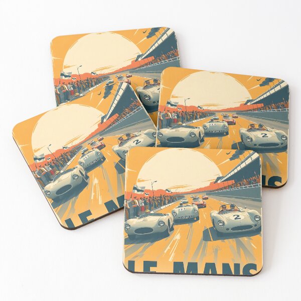 Item preview, Le Mans 1955 poster designed and sold by Random Designs.