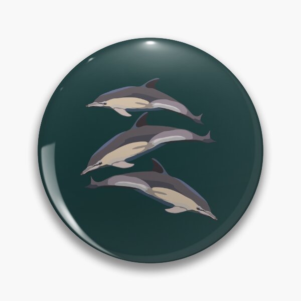 Item preview, C is for Common Dolphin,Common Dolphin – Energetic Marine Mammal Wildlife Illustration designed and sold by PrettylittlepastelUk.