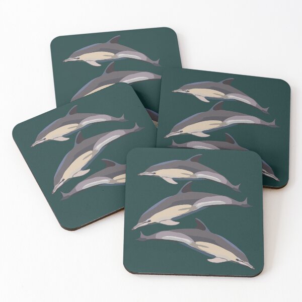 Item preview, C is for Common Dolphin,Common Dolphin – Energetic Marine Mammal Wildlife Illustration designed and sold by PrettylittlepastelUk.