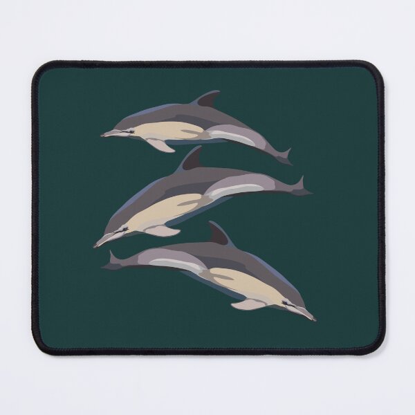 Item preview, C is for Common Dolphin,Common Dolphin – Energetic Marine Mammal Wildlife Illustration designed and sold by PrettylittlepastelUk.