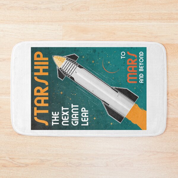 Item preview, Starship. The Next Giant Leap (Retro) designed and sold by BGALAXY.