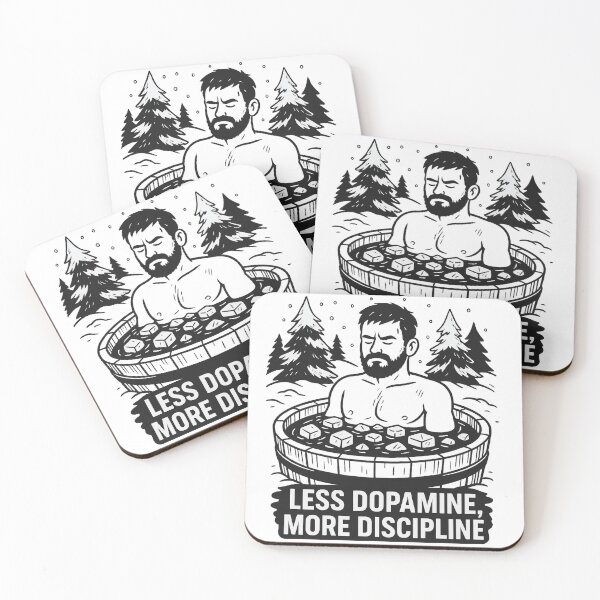 Item preview, Less Dopamine, More Discipline - Biohacking Ice Bath designed and sold by Michael_Silvarian.