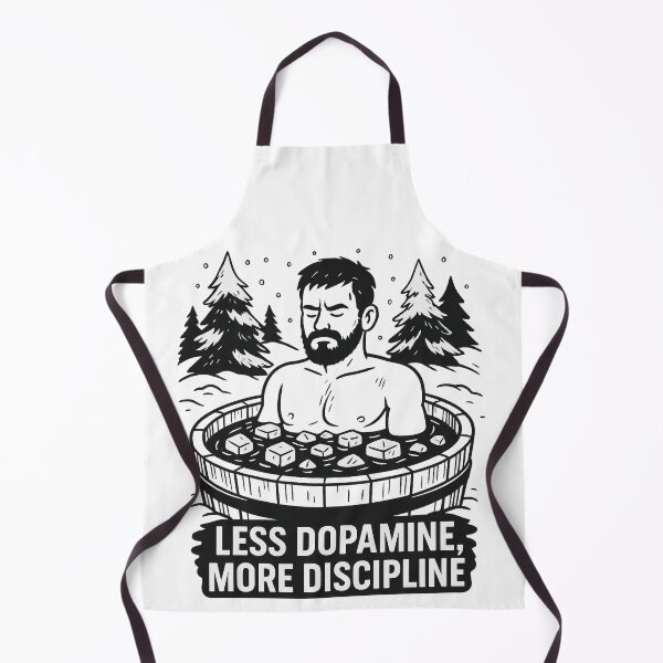 Item preview, Less Dopamine, More Discipline - Biohacking Ice Bath designed and sold by Michael_Silvarian.