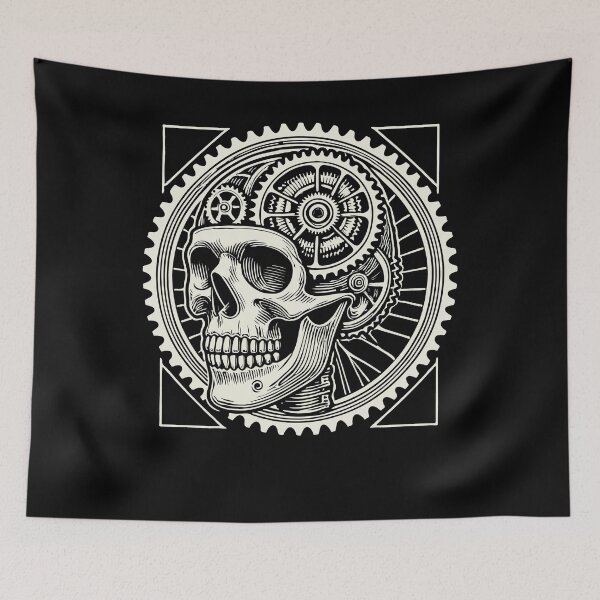 Item preview, Bicycle Lover Skull Skulls designed and sold by LuminOrb.