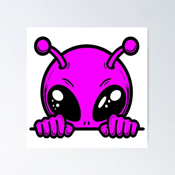 Item preview, Funny Peaking Alien designed and sold by roswellboutique.