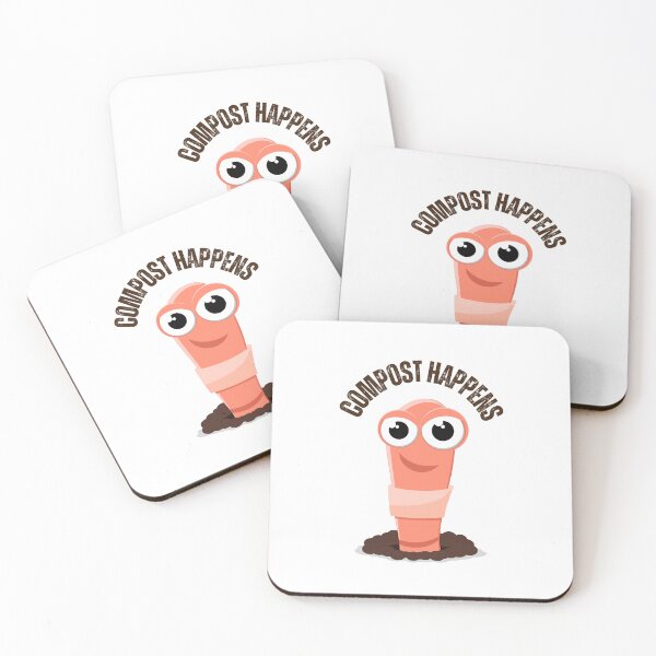 Item preview, Compost Happens Cute Worm T-Shirt designed and sold by gjen53.