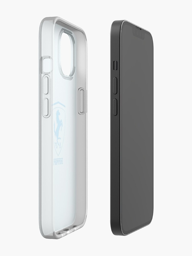 Baby Blue Scuderia Ferrari Logo iPhone Case