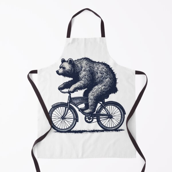 Item preview, Bear On A Bike For Cyclists Humor designed and sold by LuminOrb.