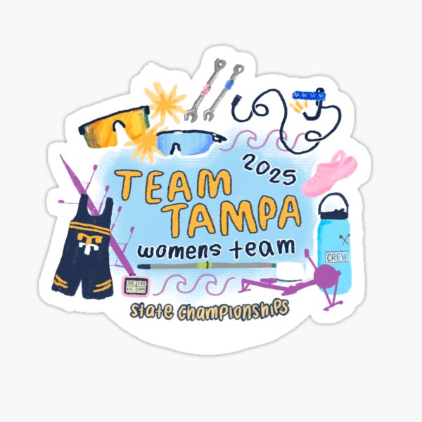 Item preview, Team Tampa Women’s Team States Sticker designed and sold by corabowen.