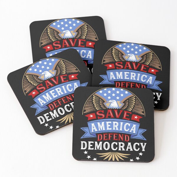 Item preview, Save America Defend Democracy Resistance March designed and sold by AntiqueImages.