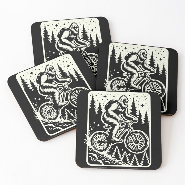Item preview, Bicycle Adventure With Bigfoot In The Forest designed and sold by LuminOrb.
