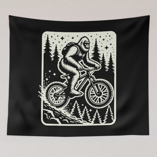 Item preview, Bicycle Adventure With Bigfoot In The Forest designed and sold by LuminOrb.