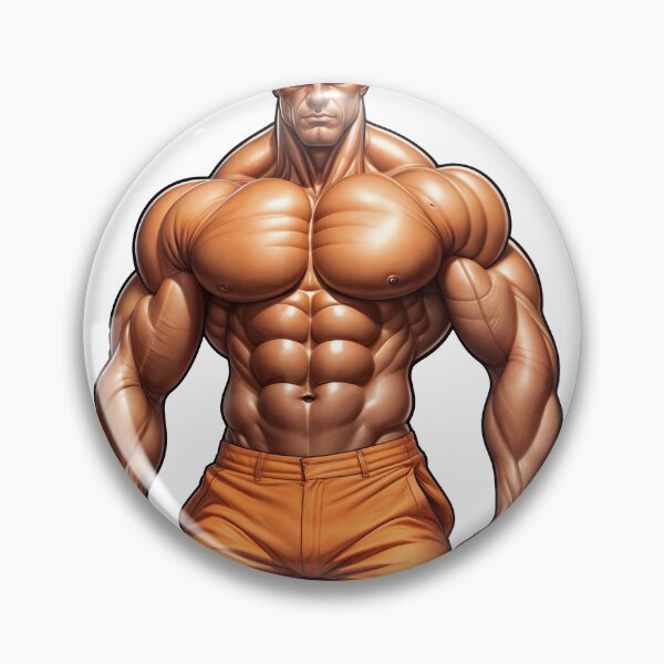Item preview, Ultra Muscular Bodybuilder Sticker – Bold Fitness Art #110 designed and sold by ForeverPrintsOK.