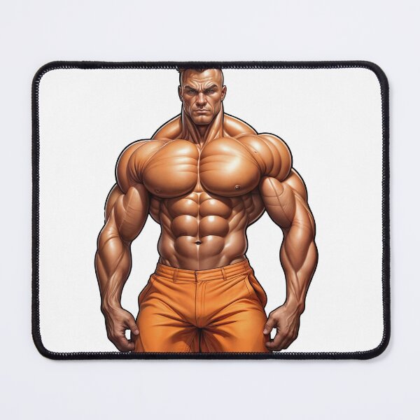 Item preview, Ultra Muscular Bodybuilder Sticker – Bold Fitness Art #110 designed and sold by ForeverPrintsOK.