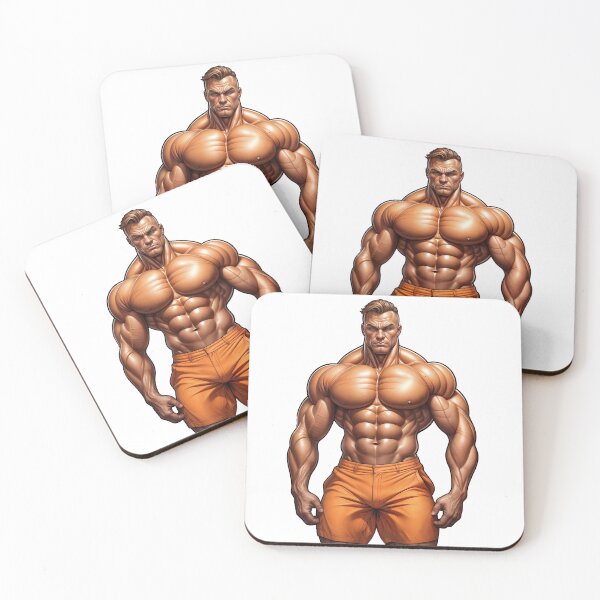 Item preview, Ultra Muscular Bodybuilder Sticker – Bold Fitness Art #110 designed and sold by ForeverPrintsOK.