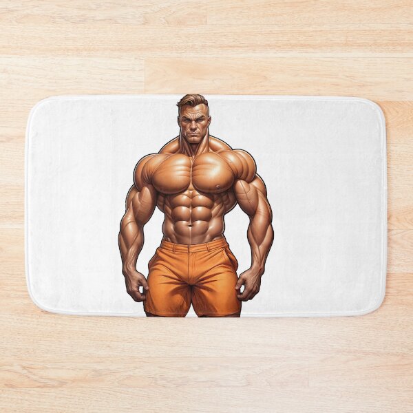 Item preview, Ultra Muscular Bodybuilder Sticker – Bold Fitness Art #110 designed and sold by ForeverPrintsOK.