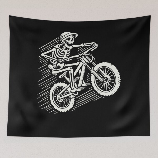 Item preview, Skeleton Biker Mountain Bicycle Lover Design designed and sold by LuminOrb.