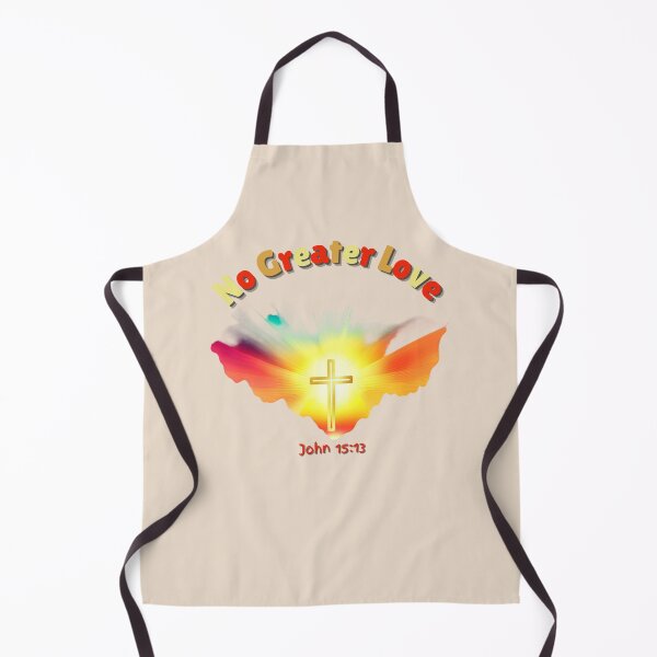 Item preview, Bible verse Jesus easter love No Greater Love – John 15:13 | Easter Cross Collection | cross illustration in sunrise gold, red, and orange designed and sold by Rainbow Paws Garden.