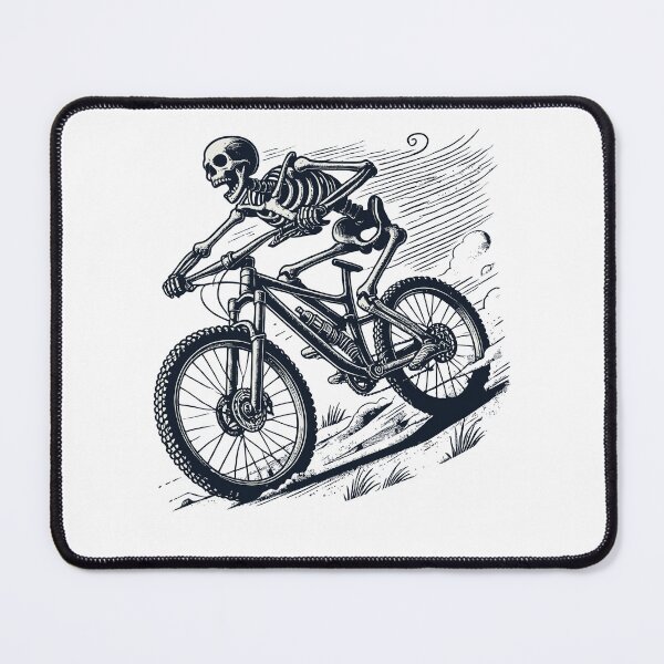 Item preview, Mountain Bike Bicycle Skeleton Adventure Retro designed and sold by LuminOrb.
